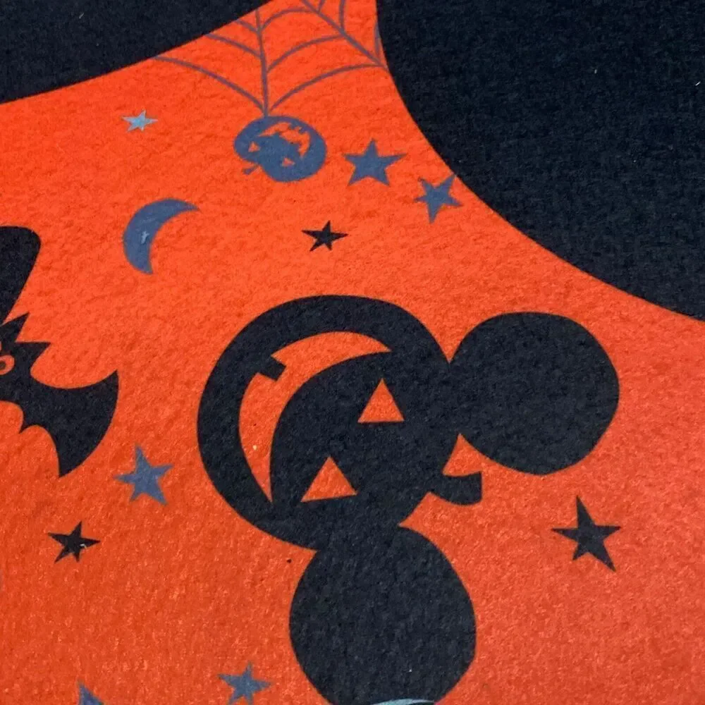Disney Door Mat Mickey Mouse Halloween Rug‎ Spider Decor Pumpkin Trick or Treat